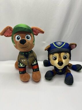 Paw Patrol Rocky & Chase Plush Duo - Green and Blue Rescue Pups